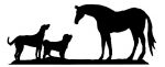 Large Dog & Horse Weathervane or Sign Profile - Laser cut 600mm